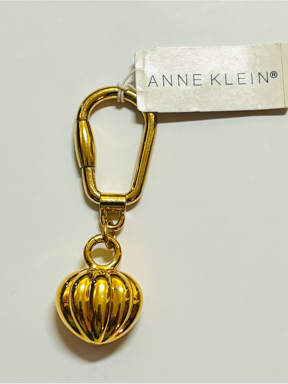 Anne Klein Gold Heart Purse Charm